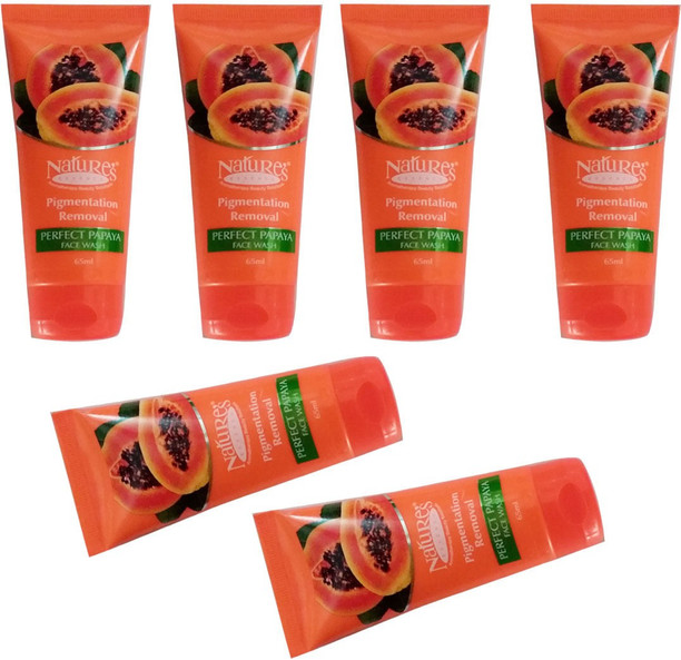 nature's pigmentation removal perfect papaya face wash