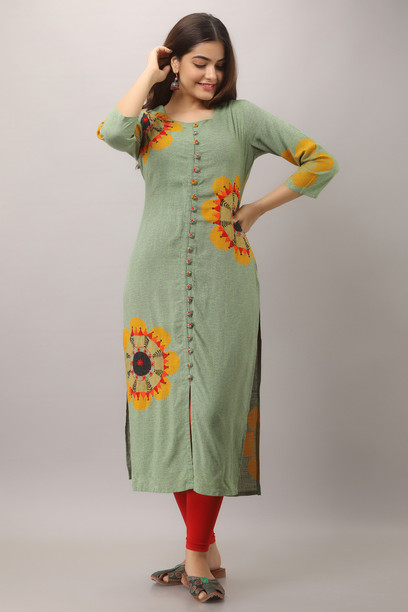 cotton straight kurti flipkart