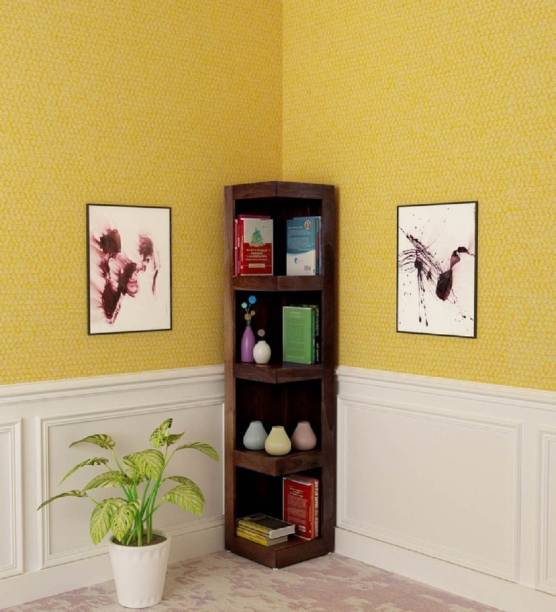 Shagun Arts Solid Wood Open Book Shelf