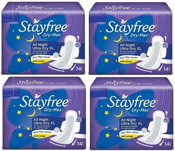 STAYFREE Sanitary napkins (14+14+14+14 Count) Sanitary Pad