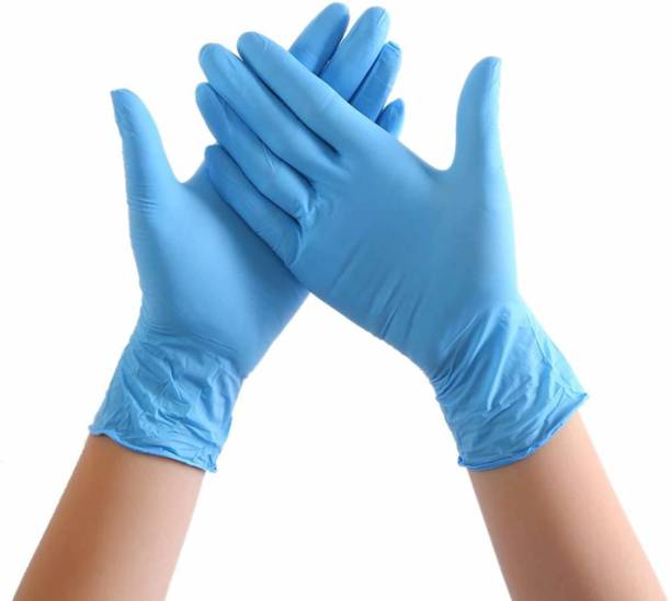 DM India -Best Price,100 % Good Quality Nitrile Hand Gloves Disposable (With Dispenser Box) for Doctor, Saloon, Pharmaceutical CE / FDA / GMP / ISO 9001:2015 Certified Approved (Blue ,Medium) Nitrile Surgical Gloves