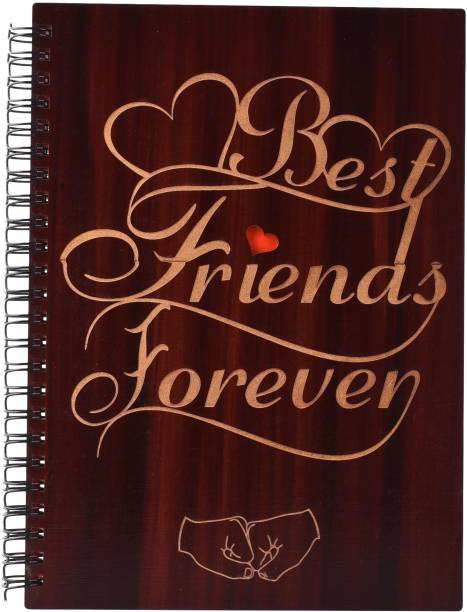 Avika Handcrafted studio Best Friend Forever Personalised Brown 2020 Diary Regular Diary Ruled 60 Pages
