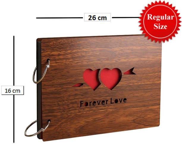Sehaz Artworks HappyEveryday Scrapbook Photo Albums for 4x6 Photos for Baby Birthdays Couples Husband Wife Wedding 26 cm X 16 cm X 4 cm, Brown