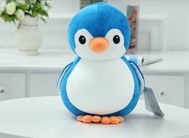 Giftee 32 CM BLUE PENGUIN WITH ADORABLE FACE AND SUPER SQUISHY,GIFT THIS PLUSH PENGUIN TO YOUR LOVED ONE ON THEIR BIRTHDAYOR ON CHIRSTMAS,NEW YEAR,VALENTINE  - 32 cm