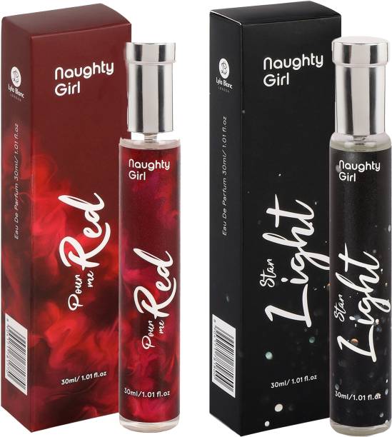 Naughty Girl Luxury EDP Star Light Perfumes for Women With Pour Me Red perfume Free (30ml x 2) Eau de Parfum  -  60 ml