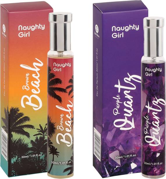 Naughty Girl Luxury EDP Brown Beach With Purple Quartz Perfumes for Women (30ml x 2) Eau de Parfum  -  60 ml