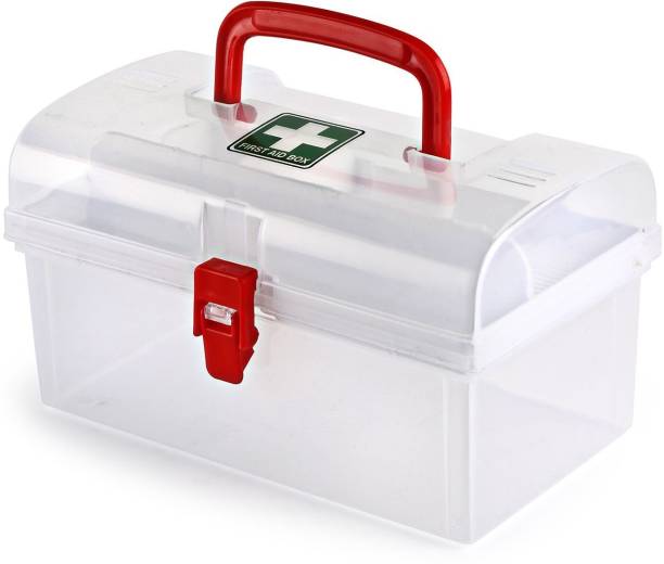 S Satisfyshop Plastic Medicine Box, Medical Box, First aid Box, Multi Purpose Box, Multi Utility Storage with Handle First Aid Kit First Aid Kit