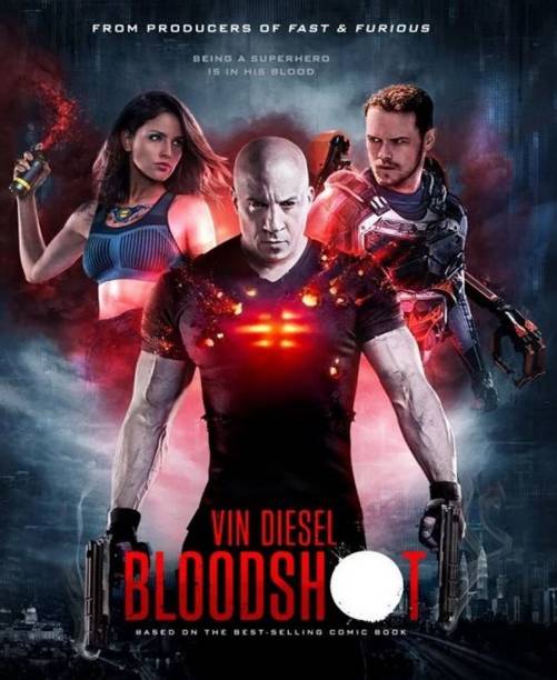 Bloodshot (2020) in Hindi & English it's Burn data DVD play only in computer or laptop it's not original without poster HD Print