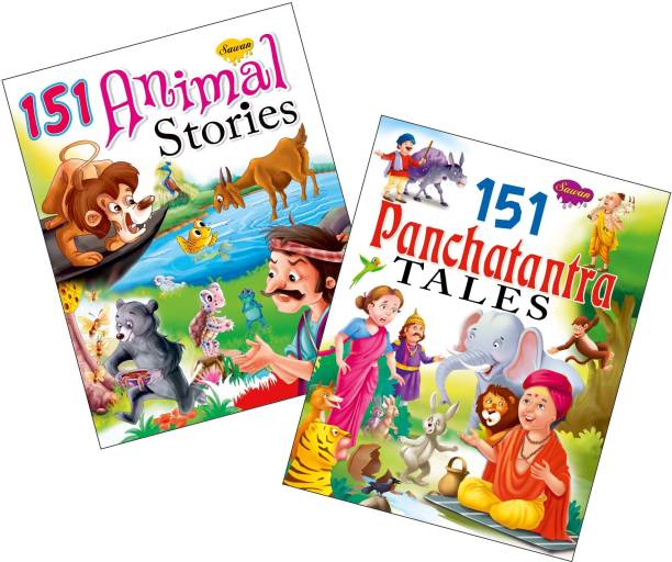 Sawan Present Set Of 2 Story Books | 151 Series | Animal Stories & Panchatantra