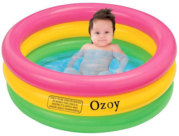 YOZO Swimming Pool Inflatable Bathtub for Kids, Children Playing Toy 3 Color Free-standing Bathtub ( With Pump)