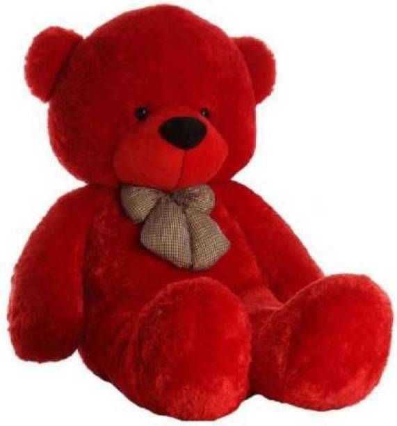 jimdar 4 FEET RED TEDDY BEAR FOR GIFT -122CM (RED)  - 150 cm