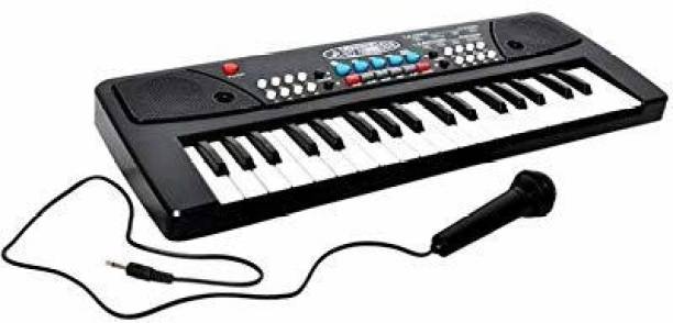 Gesto 37 Keys Piano Keyboard Toy with Microphone, USB Power Cable & Sound Recording Function Analog Portable Keyboard (37 Keys)