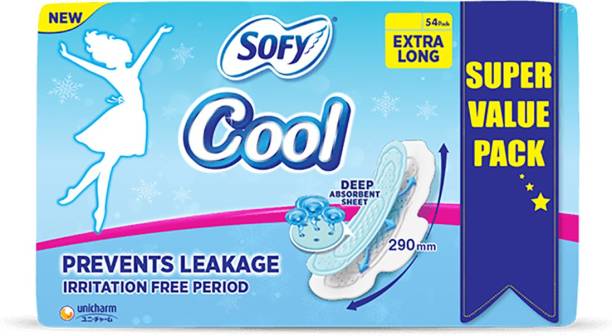 SOFY Cool Extra Long (54 Pads) Sanitary Pad