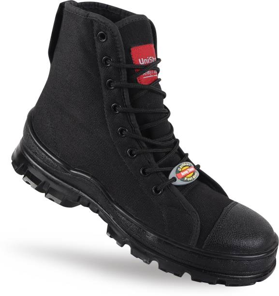 Unistar Jungle Boots- Oil Stain & Water Resistant- Extra Cushion InnerSole -Light Weight Trekking Casuals For Men