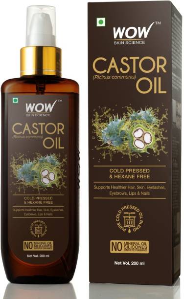 WOW SKIN SCIENCE Castor Oil -200mL Hair Oil