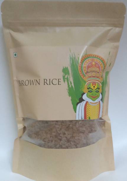 HOME OF SPICES Kerala Brown Rice (Medium Grain) | Red  Rice 1Kg Brown Rosematta Rice (Medium Grain, Parboiled)