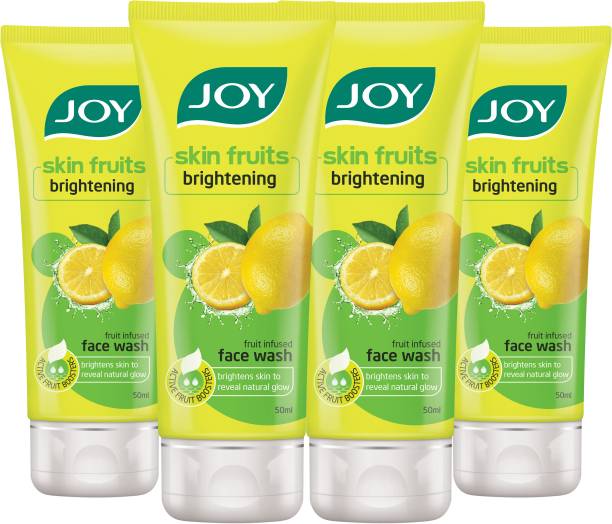 Joy Skin Fruits Brightening Lemon (Pack of 4 x 50ml) Face Wash