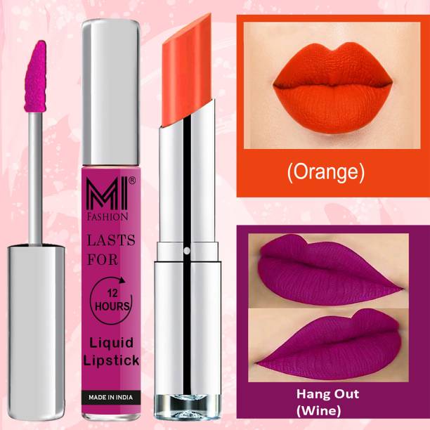 MI FASHION Made in India Lipstick Combo Offers 100% Veg Long Lasting Cruelty Free Code no 1249
