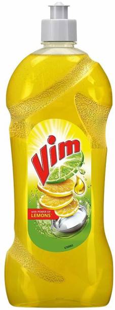 vim dishwashing Dishwash Liquid Gel Lemon, With Lemon Fragrance, Leaves No Residue, Grease Cleaner For All Utensils, 750 ml Bottle Dish Cleaning Gel