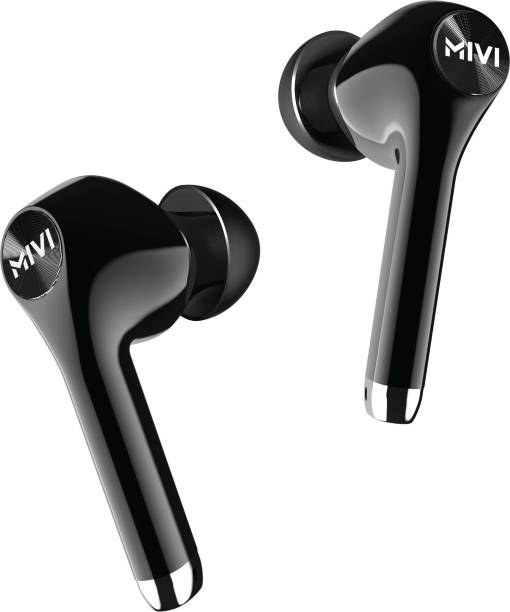 Mivi DuoPods M80 True Wireless Bluetooth Earbuds with Qualcomm Aptx, Studio Sound, Powerful Bass, 30 Hours of Battery and Ear pods with Touch Control Bluetooth Headset