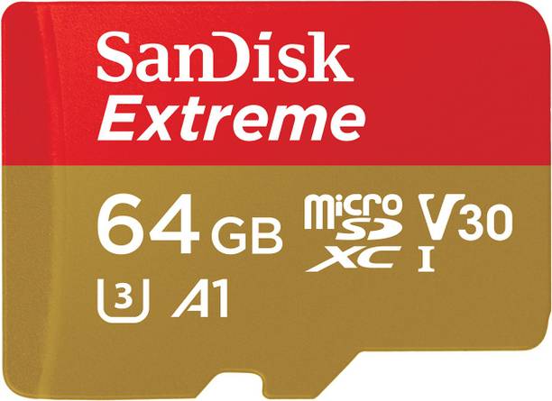 SanDisk Extreme 64 GB MicroSDXC UHS Class 3 160 Mbps Memory Card