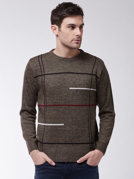 Lightweight Crewneck Men’s Pullover Marino Cotton Sweaters for Men 