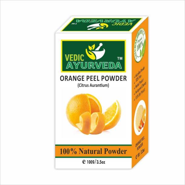 VEDICAYURVEDA Organic 100% Organic & Natural Orange Peel Powder for Skin (100 g)