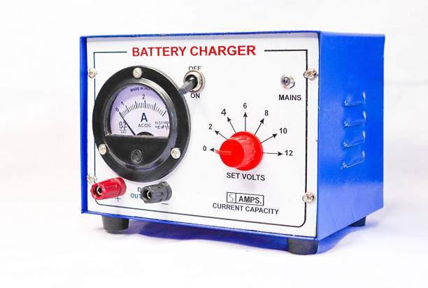 THE LABWORLD Battery charger 5 amperes at 2,4,6,8,10,12 volt Battery charger