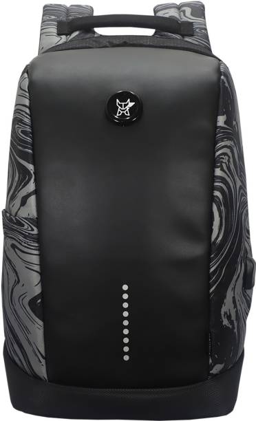 Arctic Fox Slope Anti-Theft Marble Black 23 L Laptop Backpack