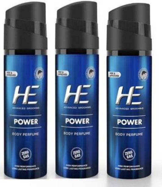 HE No-Gas Perfume Body Spray - For Men (PACK OF 3) Body Spray  -  For Men