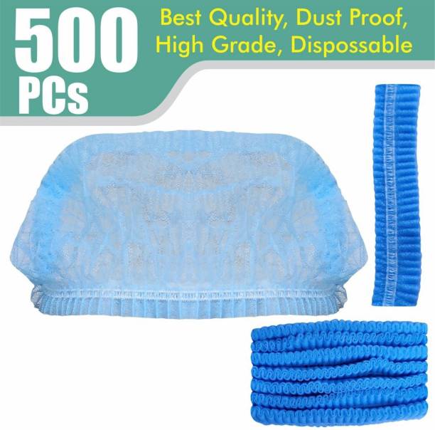 Salta Blue Disposable Stretchable Non Woven Hygiene Surgical Head Cap, Cooking Caps, Bouffant Caps, Surgical Cap for Cosmetics, Beauty, Kitchen, Cooking, Home Industries, Hospital (Pack of 500 pcs ) Surgical Cap Surgical Head Cap