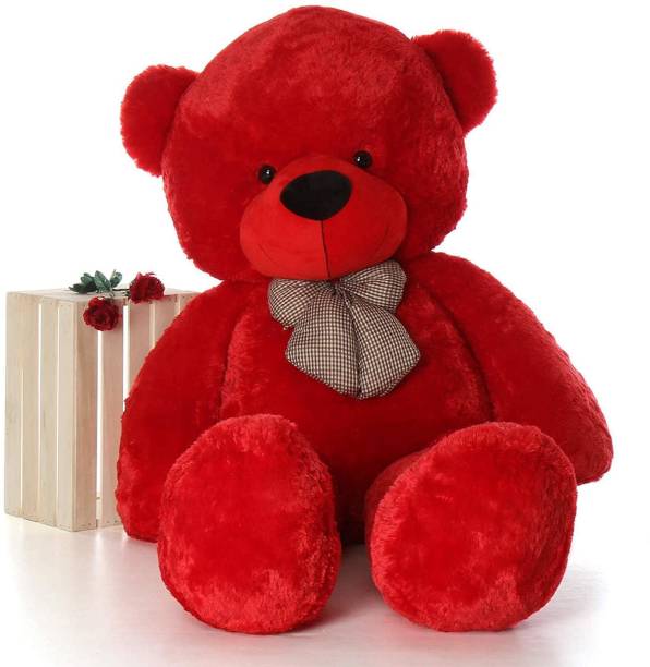 IMPEE TEDDY BEAR 3 FEET RED , CUTE AND SOFT (RED,3FEET,GIFT FOR GIRL)  - 89 cm