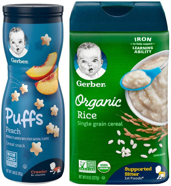 gerber organic rice snack
