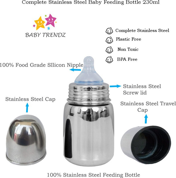 stainless steel feeding bottle flipkart