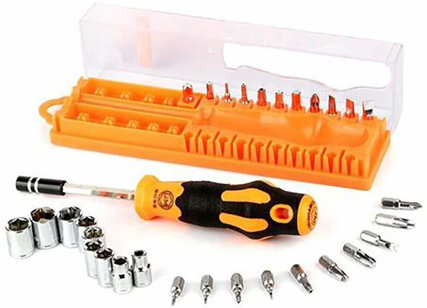 Convenient Family Must-Have Repair Tool JM-6095 Multifunction 31 in 1 Screwdriver Repair Tool Set for Phone