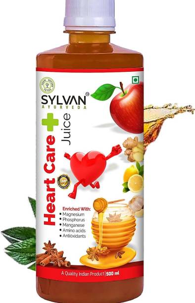 SYLVAN AYURVEDA Sylvan Heart Care Juice I Apple Cider,Lemon,Cinnemon,Garlic,Ginger,Honey I 500 ML