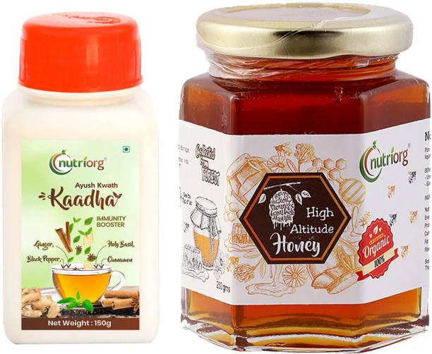 Nutriorg Ayush Kwath Kaadha With Certified Organic High Altitude Honey (Combo of 2) Combo