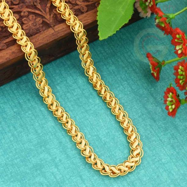 BRANDSOON stylish golden koyali chain Gold-plated Plated Alloy Chain