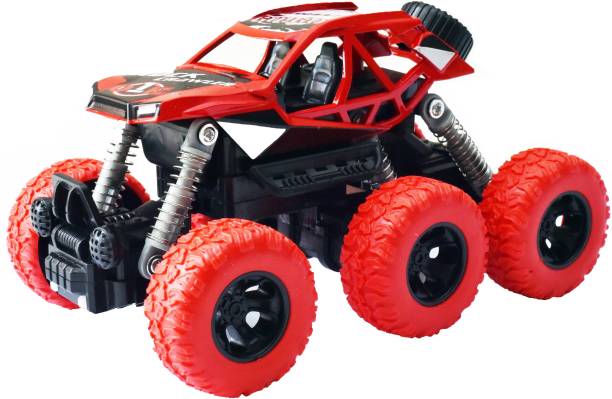 Toyshack Pull Back Rock Crawler Truck with 6 Rubber Wheels for Kids
