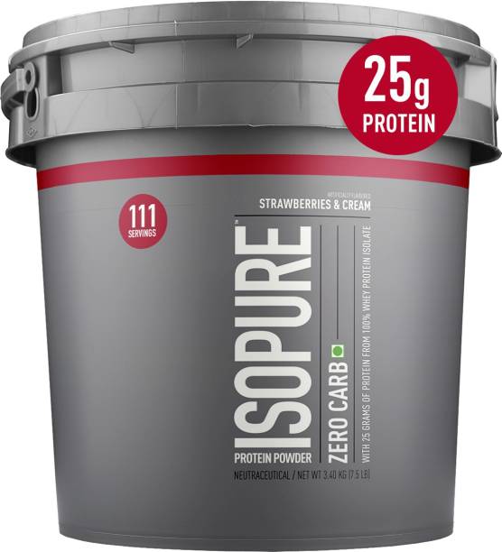 Isopure Zero Carb 100% Isolate Powder with 25gm Protein per serve Whey Protein