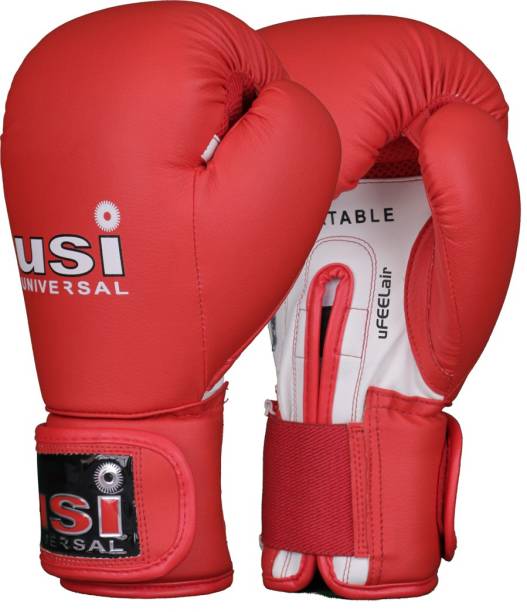 usi Boxing Gloves, Punching Gloves, 609MPU Lite Contest Gloves Medium Red Boxing Gloves
