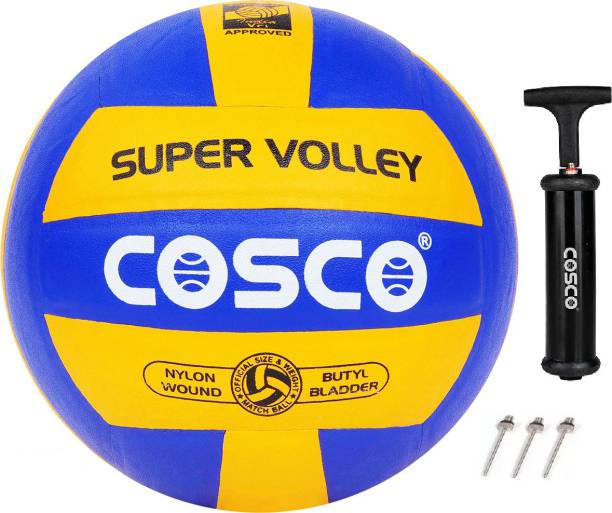 COSCO Super Volley With Pump And 3 Niddle Volleyball - Size: 4