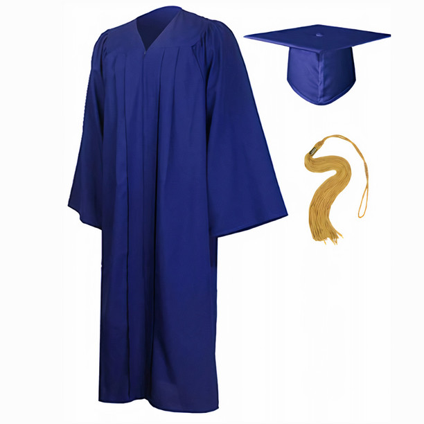 white graduation robe