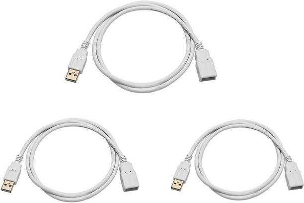 Top headset cable cheap price 5stars Flipkart in India 50 Sharp beak USB 2.0/3.0 Compatible - Full Cooper,High Quality 3 Male & female Extension Cable 1.5 m Reversible USB 2.0