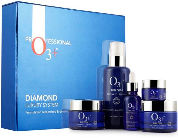 O3+Professional Diamond Luxury System Facial Kit for Bridal Makeup and Ultra Glow Treatments