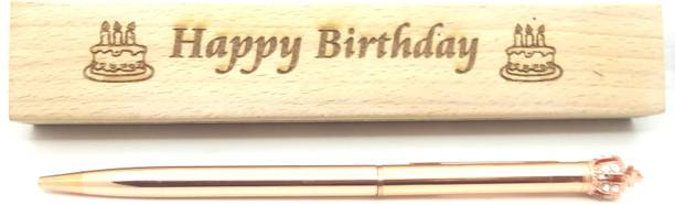 Top Headset Quotes cheap price 5stars Flipkart in India 15 SMART WORLD Copper finish CROWN Head twister ball pen with Wooden Box quoted( HAPPY BIRTHDAY) Gift for Birthdays, Anniversary Pen Gift Set