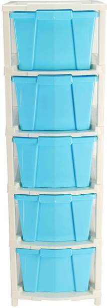 3D METRO SUPER STORE Plastic Free Standing Chest of Drawers