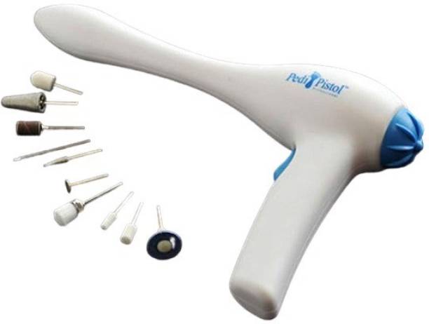 Paarshu High Quality Pedi Pistol Motorized Pedicure Kit with 10 Precision Crafted Heads for Professional Foot Care