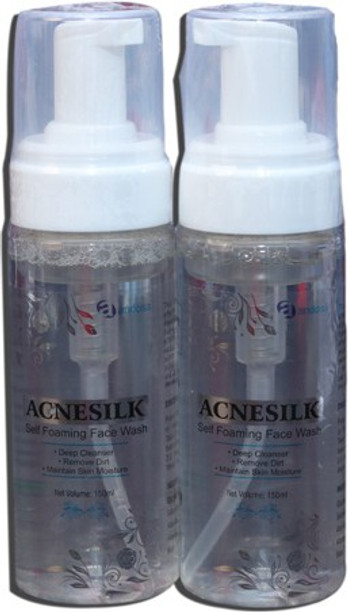 acne silk face wash