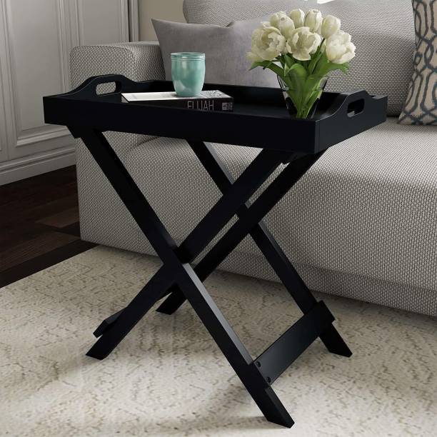 Furnifry Foldable Tea Coffee Table/X Shape Legs/Coffee Table For Living Room/Patio Table/ Engineered Wood Coffee Table